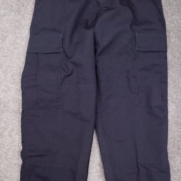 Vintage VF Imagewear Cargo Small Short 30x29 Navy Blue Workwear Uniform Pants - Picture 8 of 12